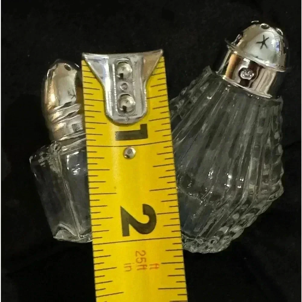 Vintage Glass Salt & Pepper Shaker Set Cottagecore MCM Hostess Gift Set Unique